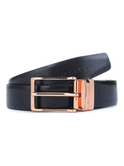 Men Black/Brown Solid Belt ALYBLT042