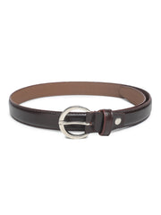Womens BROWN Solid Belt ALYWBLT4MB
