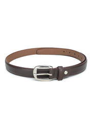 Womens BROWN Solid Belt ALYWBLT7MB